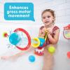 imageYookidoo Toddler Kids Bath Toys Ages 48  Water Cannon Ball Blaster  Suction Cups to Any Bath Tub or Shower  Includes 5 Balls ampamp Hoop to Shoot Through  Turn Bath Time into Endless Fun for Kids