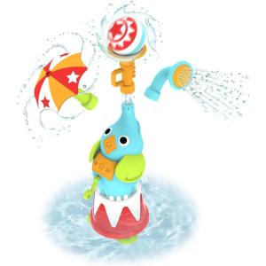 imageYookidoo Baby Bath Elephant Sprayer Toy Set EleFountain Sprinkler Water Show  Features 3 Spouts w Different Spray Patterns Fun STEM Based Toy for Bath Time  Great for Boys ampamp Girls Ages 18 Months