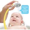 imageYookidoo Baby Bath Shower Head  Elephant Water Pump with Trunk Spout Rinser  Control Water Flow from 2 Elephant Trunk Knobs for Maximum Fun in Tub or Sink for Newborn BabiesYellow