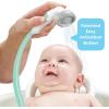 imageYookidoo Baby Bath Shower Head  Elephant Water Pump with Trunk Spout Rinser  Control Water Flow from 2 Elephant Trunk Knobs for Maximum Fun in Tub or Sink for Newborn BabiesTurquoise