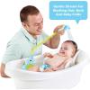 imageYookidoo Baby Bath Shower Head  Elephant Water Pump with Trunk Spout Rinser  Control Water Flow from 2 Elephant Trunk Knobs for Maximum Fun in Tub or Sink for Newborn BabiesBlue