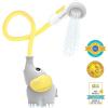 imageYookidoo Baby Bath Shower Head  Elephant Water Pump with Trunk Spout Rinser  Control Water Flow from 2 Elephant Trunk Knobs for Maximum Fun in Tub or Sink for Newborn BabiesYellow