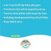 imageYookidoo Baby Gym Urban Lay to SitUp Playmat 3in1 Newborns Activity Center with Tummy Time Toys Pillow ampamp Infant Miror 012 MonthLay to SitUp