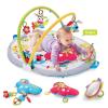 imageYookidoo Baby Gym Urban Lay to SitUp Playmat 3in1 Newborns Activity Center with Tummy Time Toys Pillow ampamp Infant Miror 012 MonthLay to SitUp