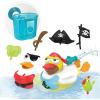 imageYookidoo Jet Duck Firefighter Bath Toy with Powered Water Hydrant Shooter  Sensory Development ampamp Bath Time Fun for Kids  Battery Operated Bath Toy with 15 Pieces  Ages 2Pirate
