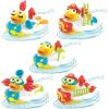 imageYookidoo Jet Duck Firefighter Bath Toy with Powered Water Hydrant Shooter  Sensory Development ampamp Bath Time Fun for Kids  Battery Operated Bath Toy with 15 Pieces  Ages 2Firefighter