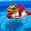 imageYookidoo Jet Duck Firefighter Bath Toy with Powered Water Hydrant Shooter  Sensory Development ampamp Bath Time Fun for Kids  Battery Operated Bath Toy with 15 Pieces  Ages 2Firefighter