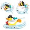imageYookidoo Jet Duck Firefighter Bath Toy with Powered Water Hydrant Shooter  Sensory Development ampamp Bath Time Fun for Kids  Battery Operated Bath Toy with 15 Pieces  Ages 2Pirate