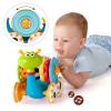 imageYookidoo Musical Crawl N Go Snail Toy with Stacker  Promotes Babys Crawling and Walking Rolls and Spins Its Shell As It Moves