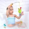 imageYookidoo Toddler Baby Bath Magnetic Fishing Game Toy with Water Effects Ages 2 Includes 3 Moving Fish Worm ampamp Fishing Pole 4pc Floating Fish Playset for Bath Time or Pool Mold Free