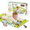 imageYookidoo Baby Tummy Time Mat Newborn Musical Playmat ampamp Outdoor Gym Pillow Teething Toys and Portable FoldUp Case 012 Months