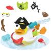 imageYookidoo Jet Duck Firefighter Bath Toy with Powered Water Hydrant Shooter  Sensory Development ampamp Bath Time Fun for Kids  Battery Operated Bath Toy with 15 Pieces  Ages 2Pirate