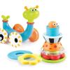imageYookidoo Musical Crawl N Go Snail Toy with Stacker  Promotes Babys Crawling and Walking Rolls and Spins Its Shell As It Moves
