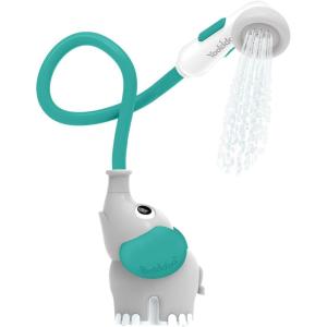 imageYookidoo Baby Bath Shower Head  Elephant Water Pump with Trunk Spout Rinser  Control Water Flow from 2 Elephant Trunk Knobs for Maximum Fun in Tub or Sink for Newborn BabiesGrey and Forest Green