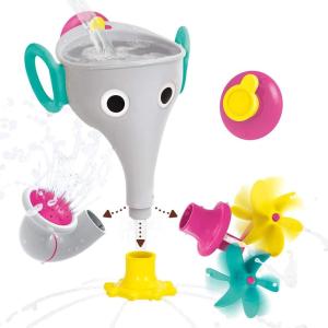 imageYookidoo Elephant Trunk Funnel Baby Bath Toy  FunEleFun Fill N Sprinkle  Fun and Imaginative Play with 3 Interchangeable Trunk Accessories for Ages 18m GreyGrey
