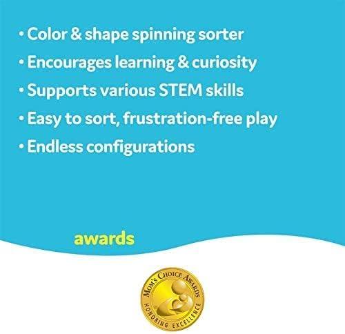 imageYookidoo Shape N Spin Gear Sorter A Developmental Activity Toy for Kids Ages 13 Toddlers Sortering Game with Multiple Colors and Shapes That Also Spins Closed BoxClosed Box