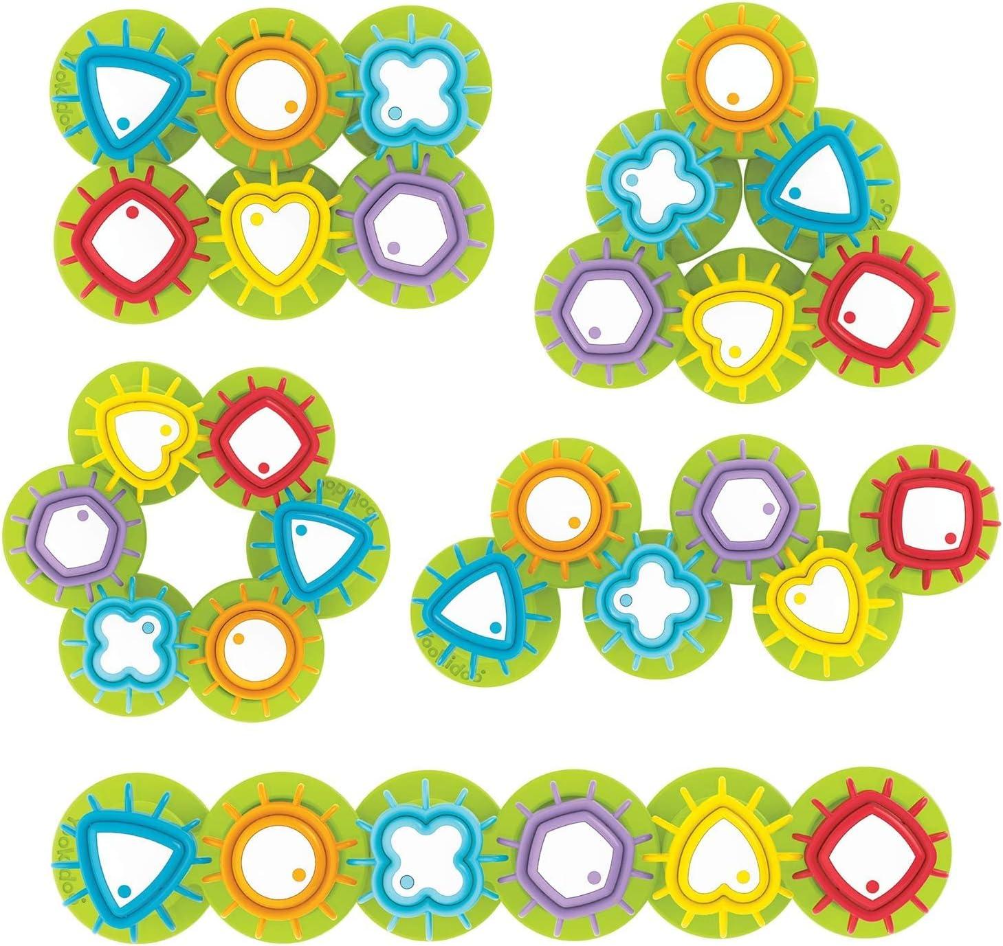 imageYookidoo Shape N Spin Gear Sorter A Developmental Activity Toy for Kids Ages 13 Toddlers Sortering Game with Multiple Colors and Shapes That Also Spins Closed BoxClosed Box