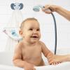 imageYookidoo Baby Bath Elephant Shower Head Gift Set  Includes Hooded Towel ampamp Hanger  Control Water from 2 Elephant Trunk Knobs for Max Fun in Tub or Sink Newborns Toddlers Boys Girls Blush PinkCloudy Blue