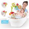 imageYookidoo Baby Bath Mobile  Spinning Flowers and Swiveling Fountain for Newborn and Toddler Bath Time Sensory Development Tub Not Included  Attaches to Any Size Tub Wall  02 yrs