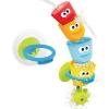 imageYookidoo Baby Bath Toys  Fill N Spill Set of Four Stackable Cups with Suction Cup Ring Holder and Water Wheel Sensory Toy for Bath Time  Attaches to Any Bath Tub