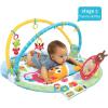 imageYookidoo Circus Baby Playmat Gym with Musical Motorized Mobile Tummy Time Pillow Mirror and Newborn Textured Animal Figures Infant Activity for 012 MonthPlay N Nap