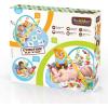imageYookidoo Circus Baby Playmat Gym with Musical Motorized Mobile Tummy Time Pillow Mirror and Newborn Textured Animal Figures Infant Activity for 012 MonthPlay N Nap
