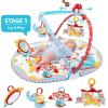 imageYookidoo Circus Baby Playmat Gym with Musical Motorized Mobile Tummy Time Pillow Mirror and Newborn Textured Animal Figures Infant Activity for 012 MonthGymotion Circus Playland
