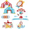 imageYookidoo Circus Baby Playmat Gym with Musical Motorized Mobile Tummy Time Pillow Mirror and Newborn Textured Animal Figures Infant Activity for 012 MonthGymotion Circus Playland