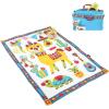 imageYookidoo Fiesta Playmat Portable Baby Activity Blanket Folds As Carrying Bag for Indoor ampamp Outdoor Includes Mirror Rattle ampamp Teether Extra Large Size 145 X 100cm Washable