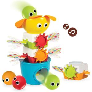 imageYookidoo Babies Musical Tumble Ball Stacker Toy Colorful Sensory Toddlers STEM Enhancing Game Battery Operated Stacking Tumbling Play Ages 9 Month Up