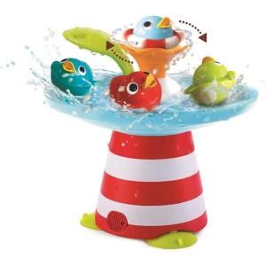 imageYookidoo Duck Race Baby Bath Toy  Water Fountain and Four Racing Magical Ducks for Bathtime Sensory Development  Bath Time Fun 6 Months and Up