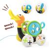 imagePush Pull Along Toy for Baby Duck Whistles As Toddlers Pull It With Bead Coaster Developmental Toys For Ages 13 Years