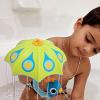 imageYookidoo Baby Bath Toy Ages 13 Green Peacock Umbrella Water Sprinkler with 3 Moving Pieces Mold Free  Fill with Water for Bubbles Spinning ampamp Sprinkler Effects  Toddler Bath Time ampamp Pool FunGreen