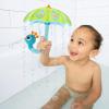 imageYookidoo Baby Bath Toy Ages 13 Green Peacock Umbrella Water Sprinkler with 3 Moving Pieces Mold Free  Fill with Water for Bubbles Spinning ampamp Sprinkler Effects  Toddler Bath Time ampamp Pool FunGreen