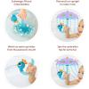 imageYookidoo Baby Bath Toy Ages 13 Green Peacock Umbrella Water Sprinkler with 3 Moving Pieces Mold Free  Fill with Water for Bubbles Spinning ampamp Sprinkler Effects  Toddler Bath Time ampamp Pool FunPurple